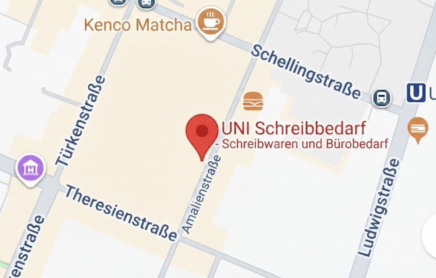 Standort Amalienstraße 37, München